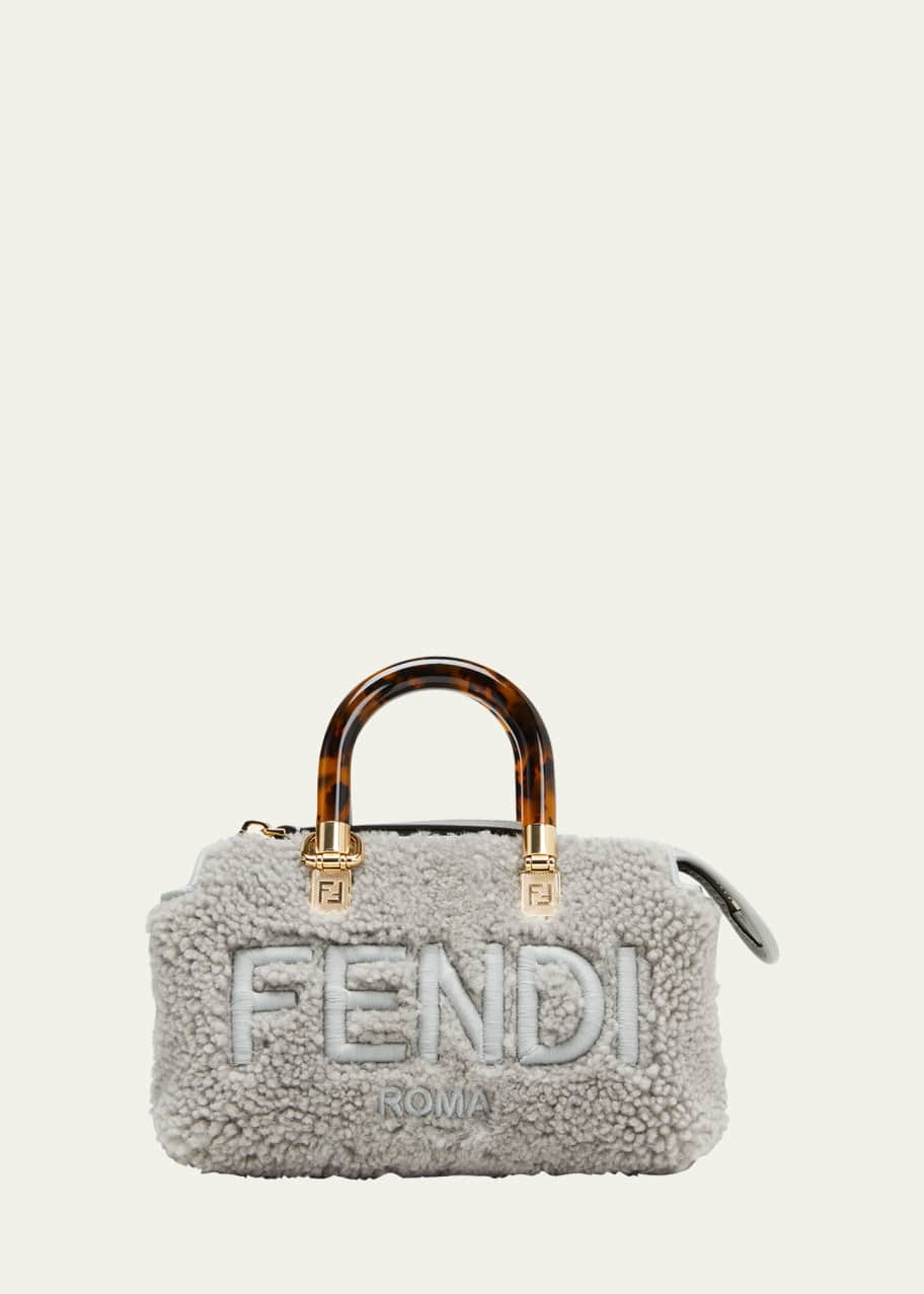 Fendi By the Way Montone Shearling Top Handle Bag Bergdorf Goodman
