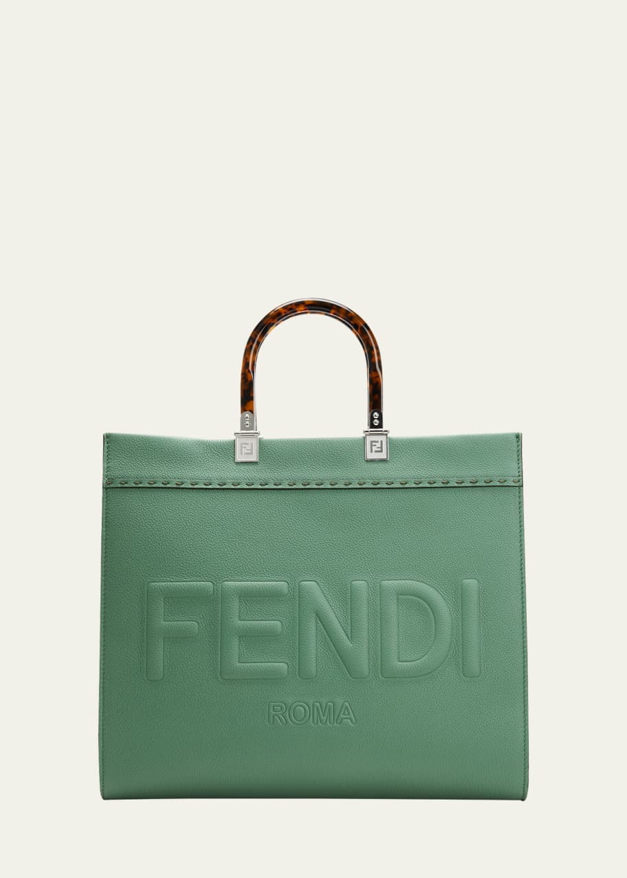 Fendi Sunshine Medium Calfskin Shopper Tote Bag - Bergdorf Goodman
