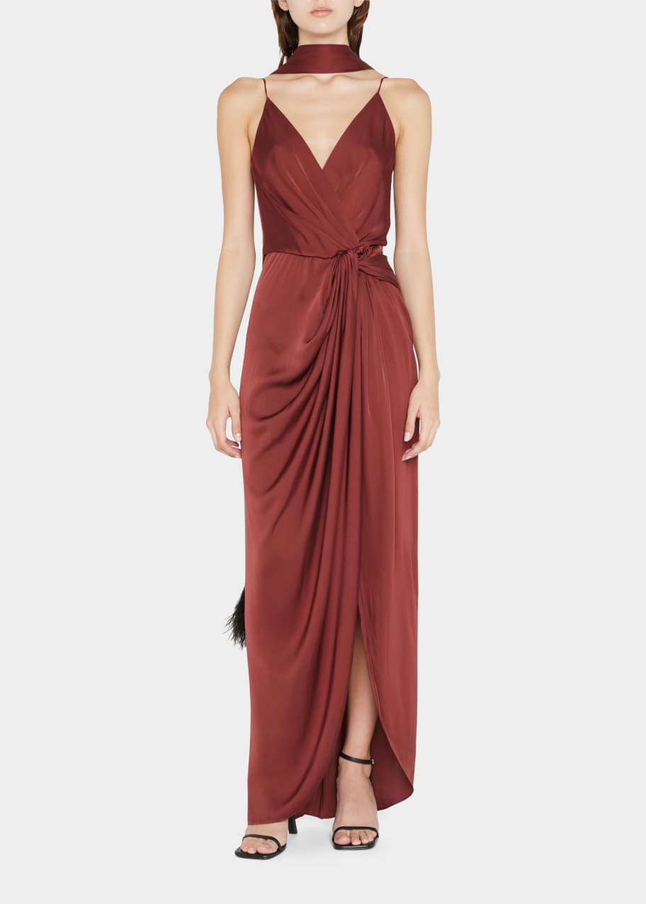 Johanna Ortiz Firmament Twisted Maxi Dress w/ Shawl - Bergdorf Goodman