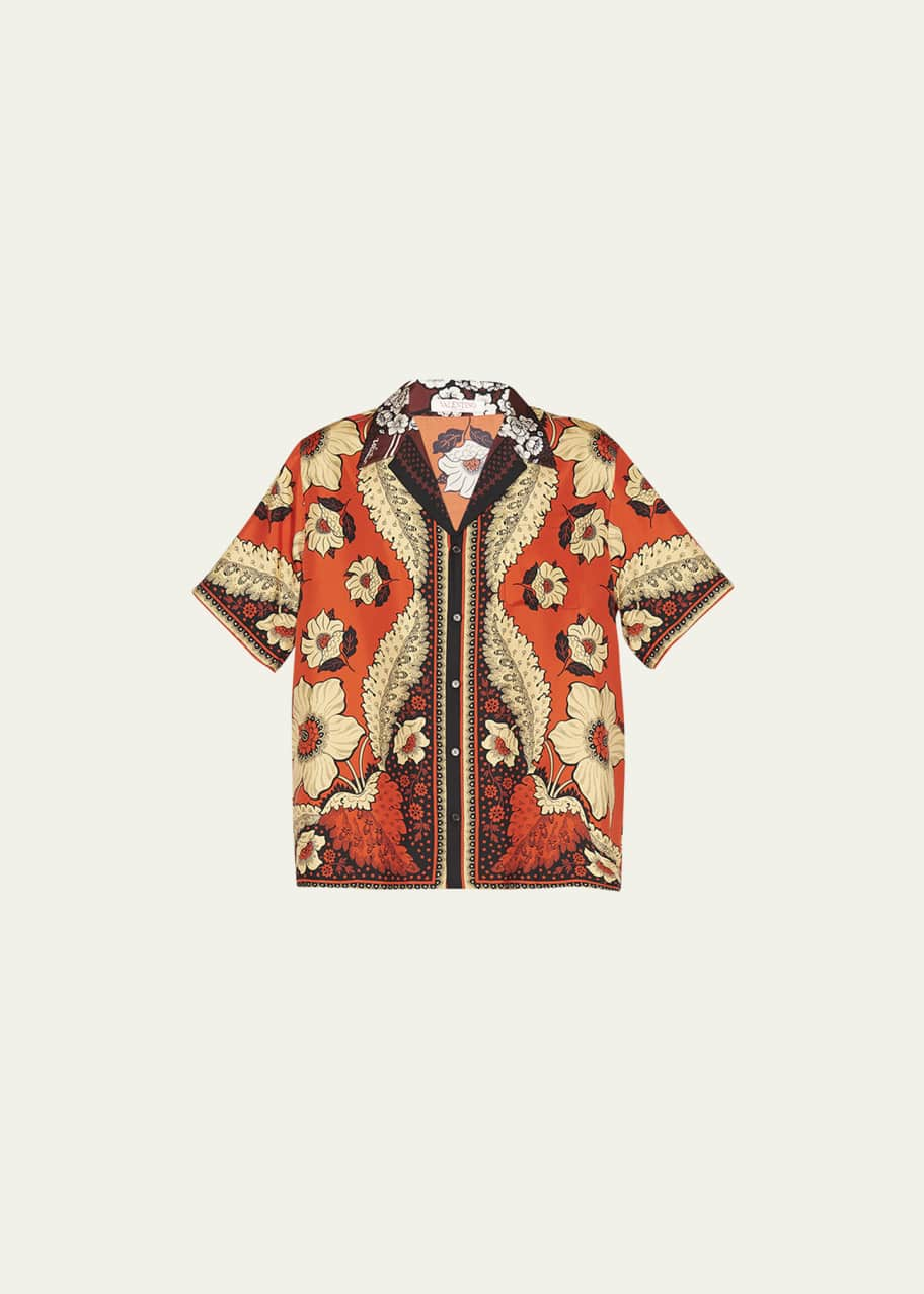 Men's Bandana printed shirt, VALENTINO GARAVANI