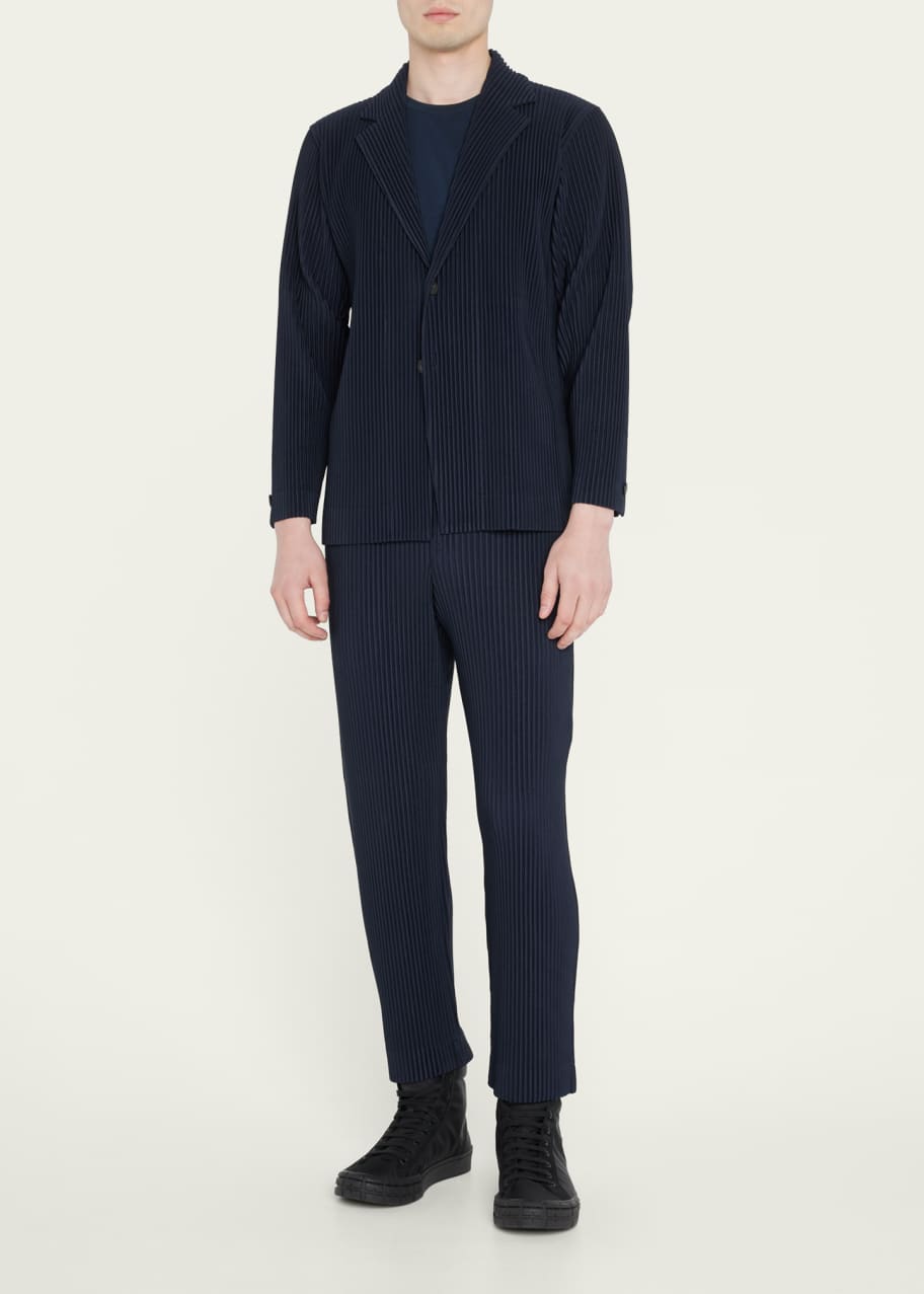 Homme Plisse Issey Miyake Men's Pleated Polyester Sport Coat Bergdorf