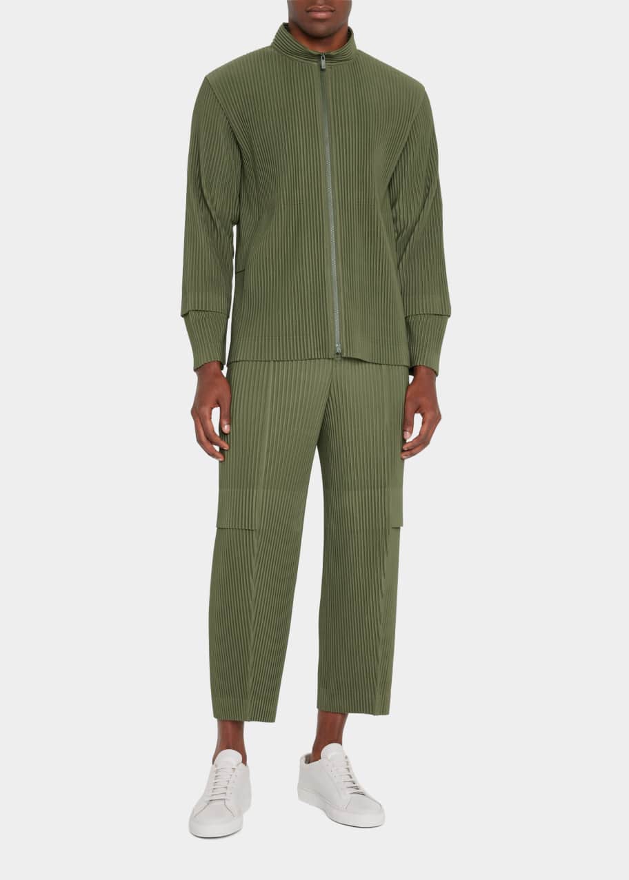 ISSEY MIYAKE HOMME PLISSÉ cargo jacket Cargo Jacket in Black/Black – SVRN