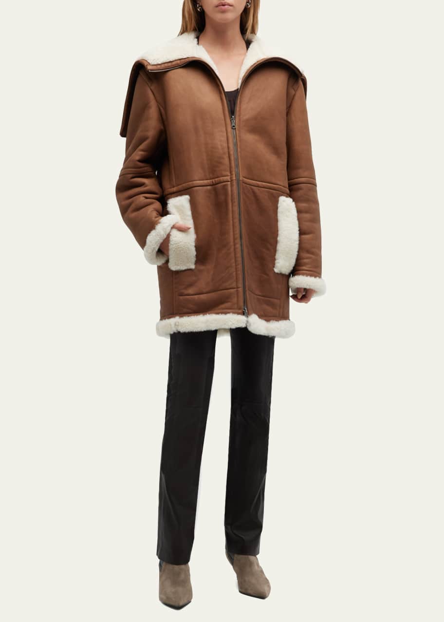 Vince shearling reversible coat cheap