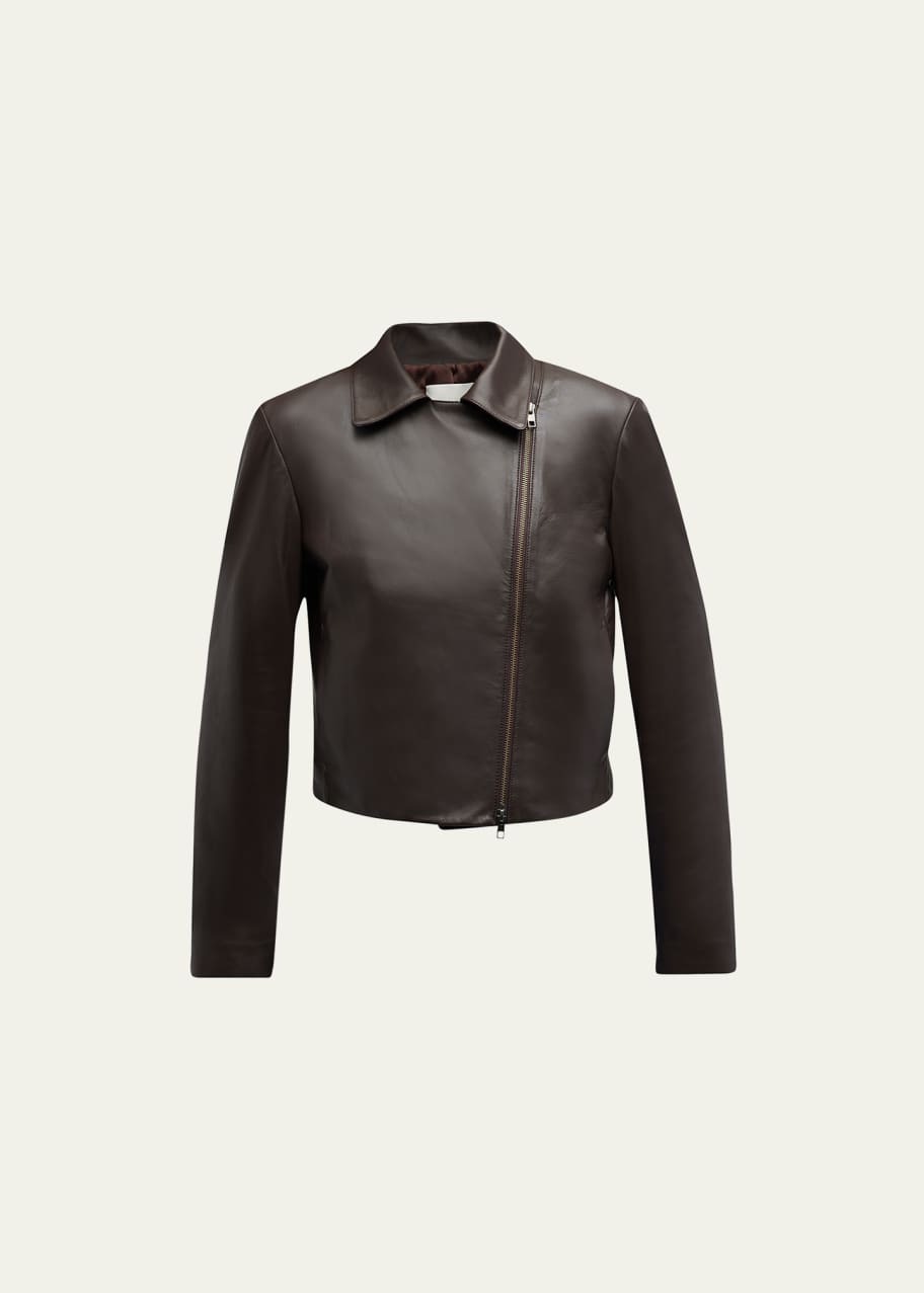 Vince ZipFront Leather Moto Jacket Bergdorf Goodman