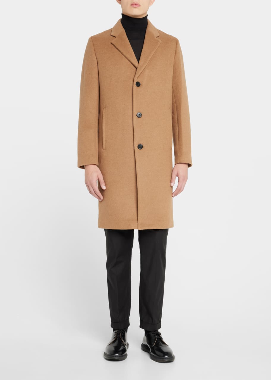 Theory Men s Suffolk Wool Overcoat Bergdorf Goodman