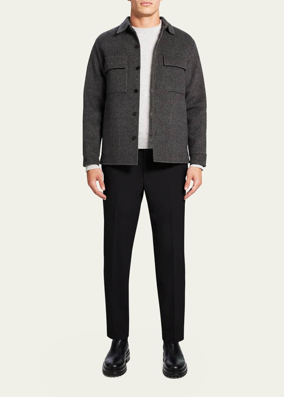 Theory Men's Justin Luxe Grid Check Shirt Jacket - Bergdorf Goodman