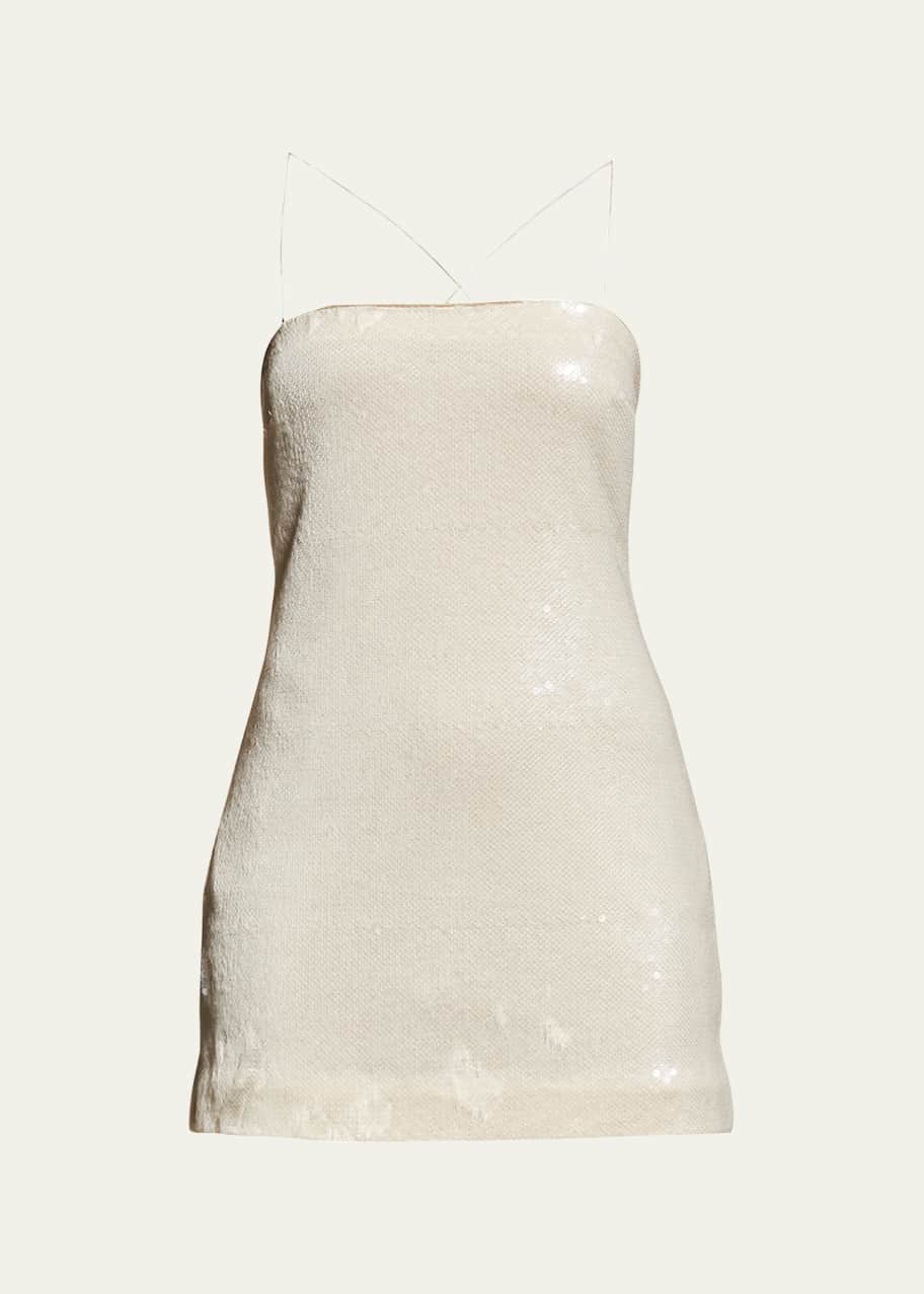 Cinq a Sept Lauri Sequin Mini Slip Dress Bergdorf Goodman