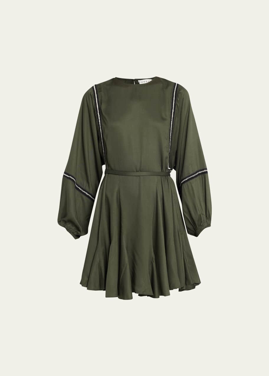 Crochet trim deals mini dress