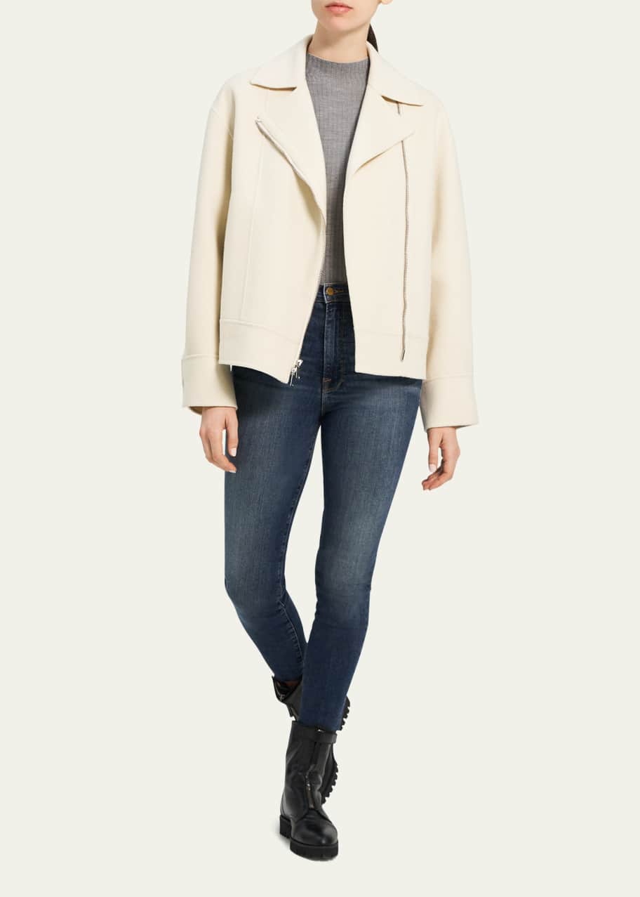 Wool discount moto jacket