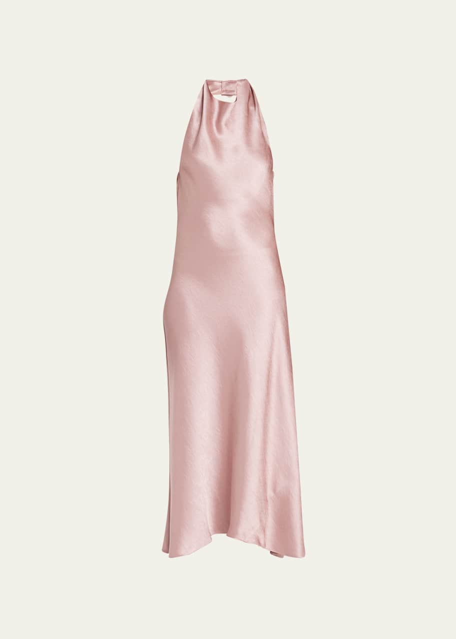 COWL NECK HALTER DRESS NOTES FROM THE BLUE ROOM