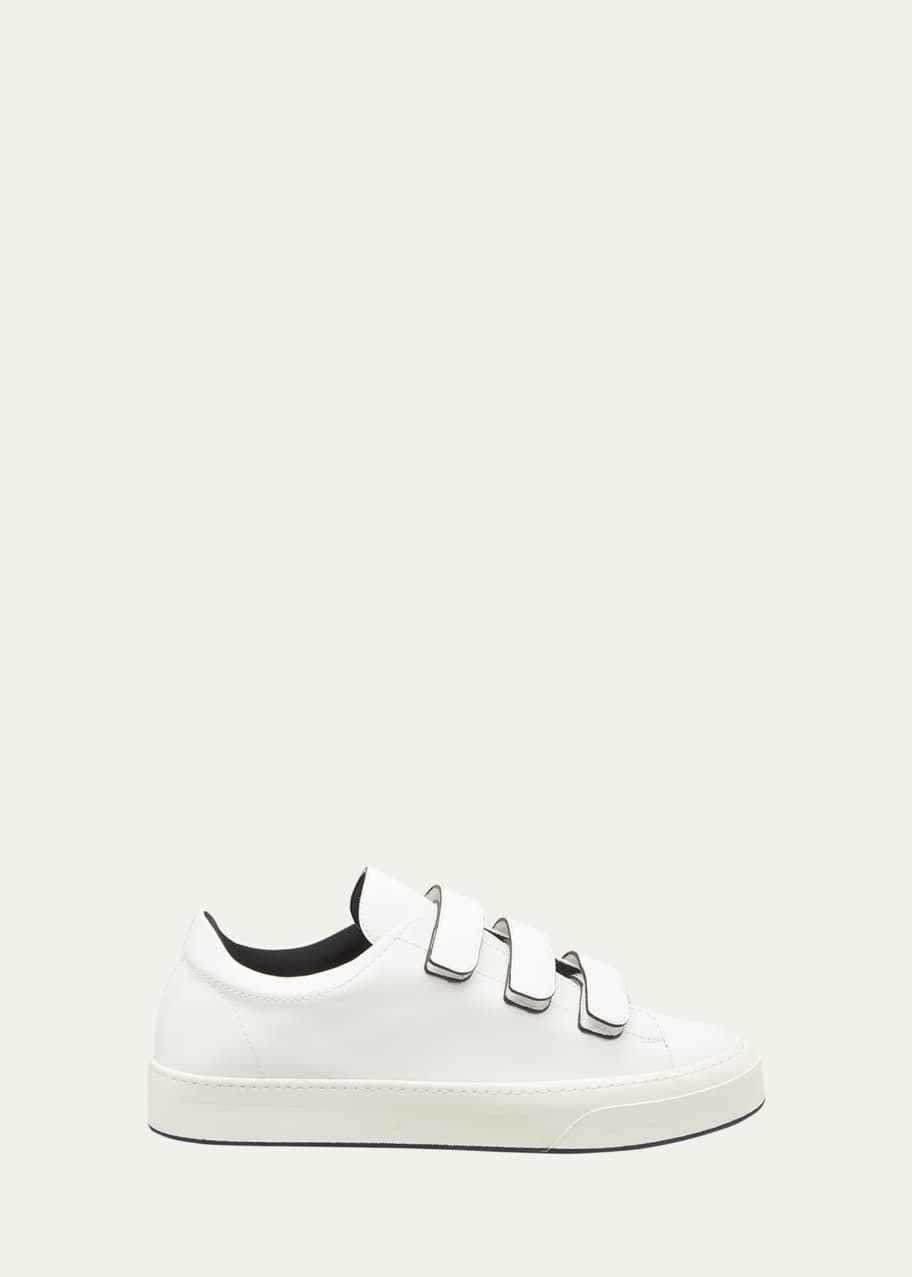 THE ROW Men s Dean Triple Grip Strap Leather Sneakers Bergdorf Goodman