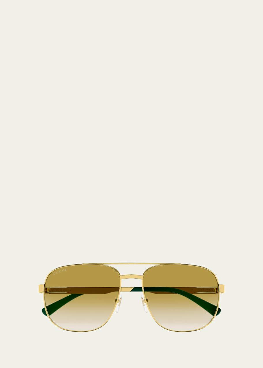 ?NIB Gucci?Logo and Stripe Sunglasses, 59mm Gucci Gucci Logo 59MM Oversized Square Sunglasses | Saks  main image 3