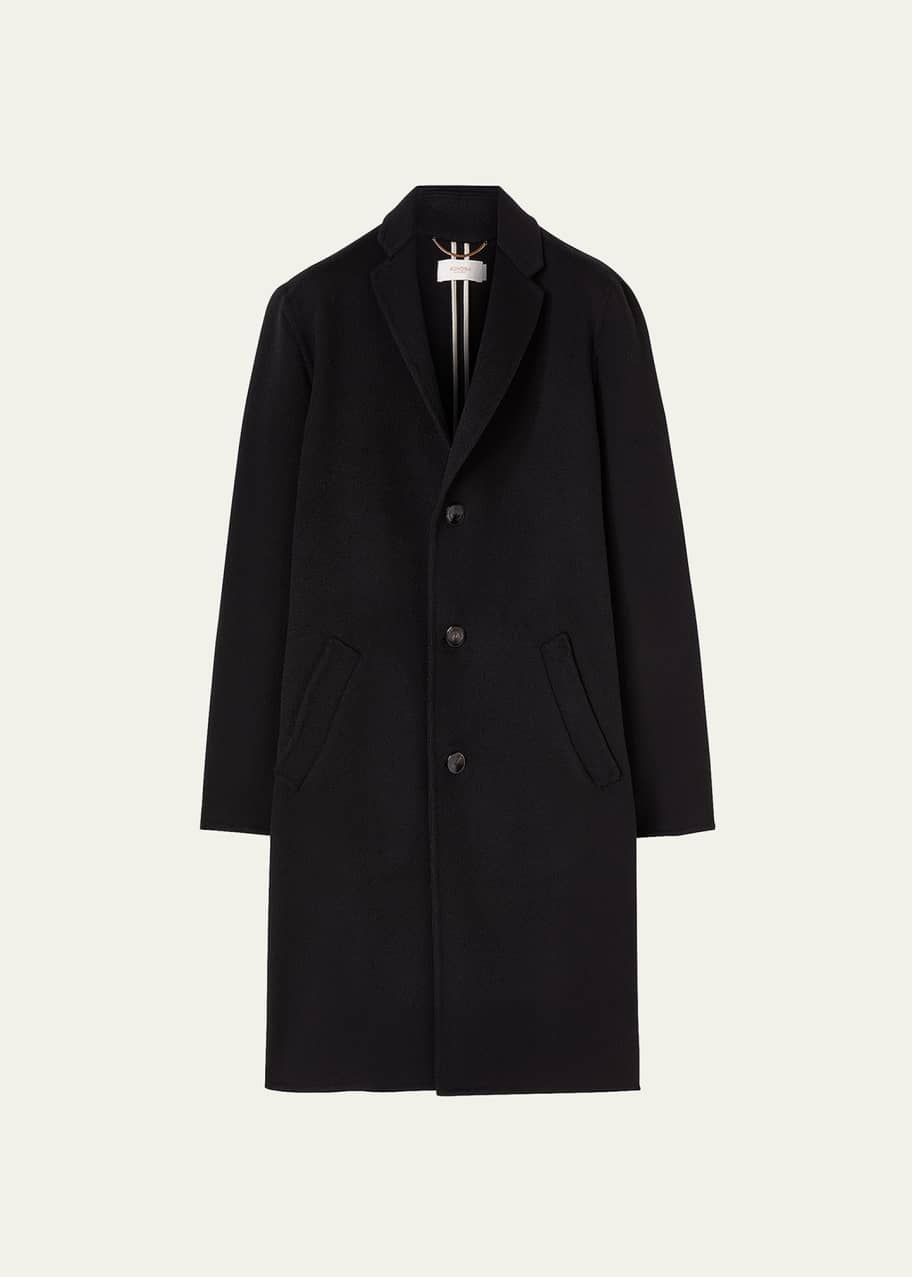 Image 1 of 1: Men's Single-Breasted Cashmere Coat