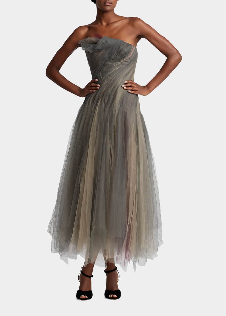 Lauren ralph lauren tulle gown cheap