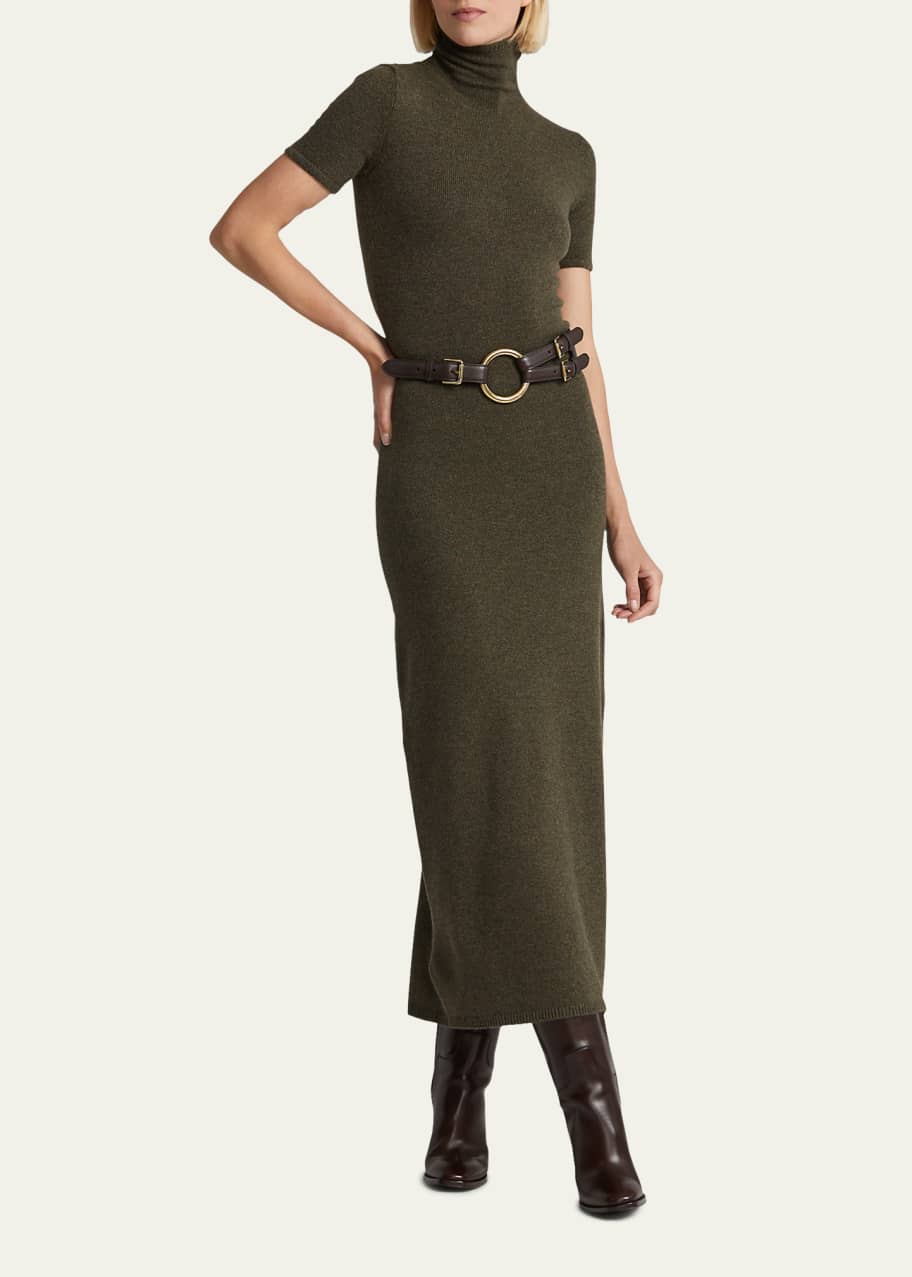 Ralph Lauren Collection Turtleneck Cashmere Sweater Dress - Bergdorf Goodman