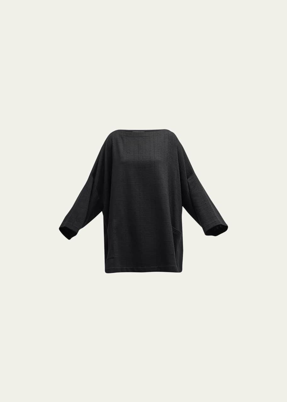 Eskandar Sloped Shoulder Long Poncho - Bergdorf Goodman