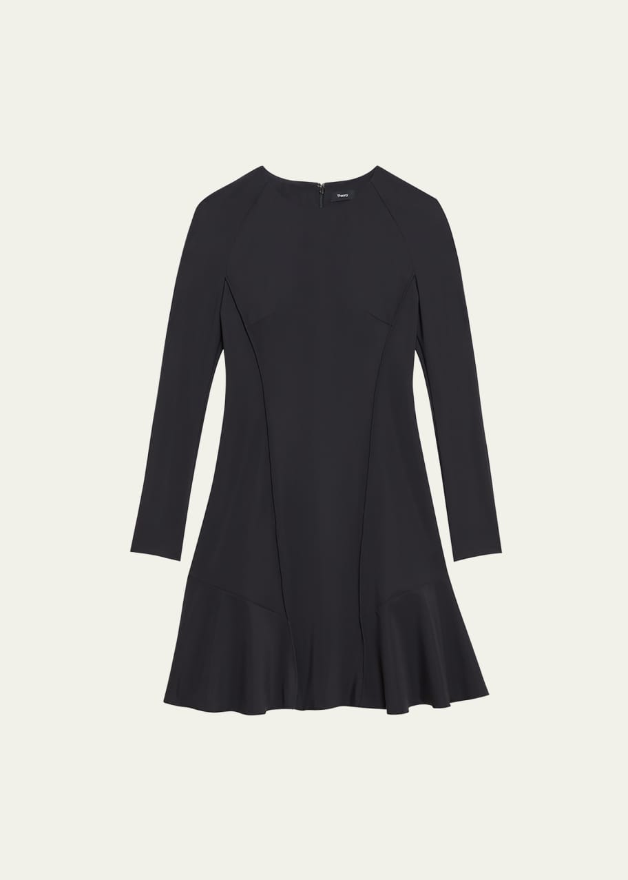 shirt mini dress for women Marigold T shirt mini Dress- Black