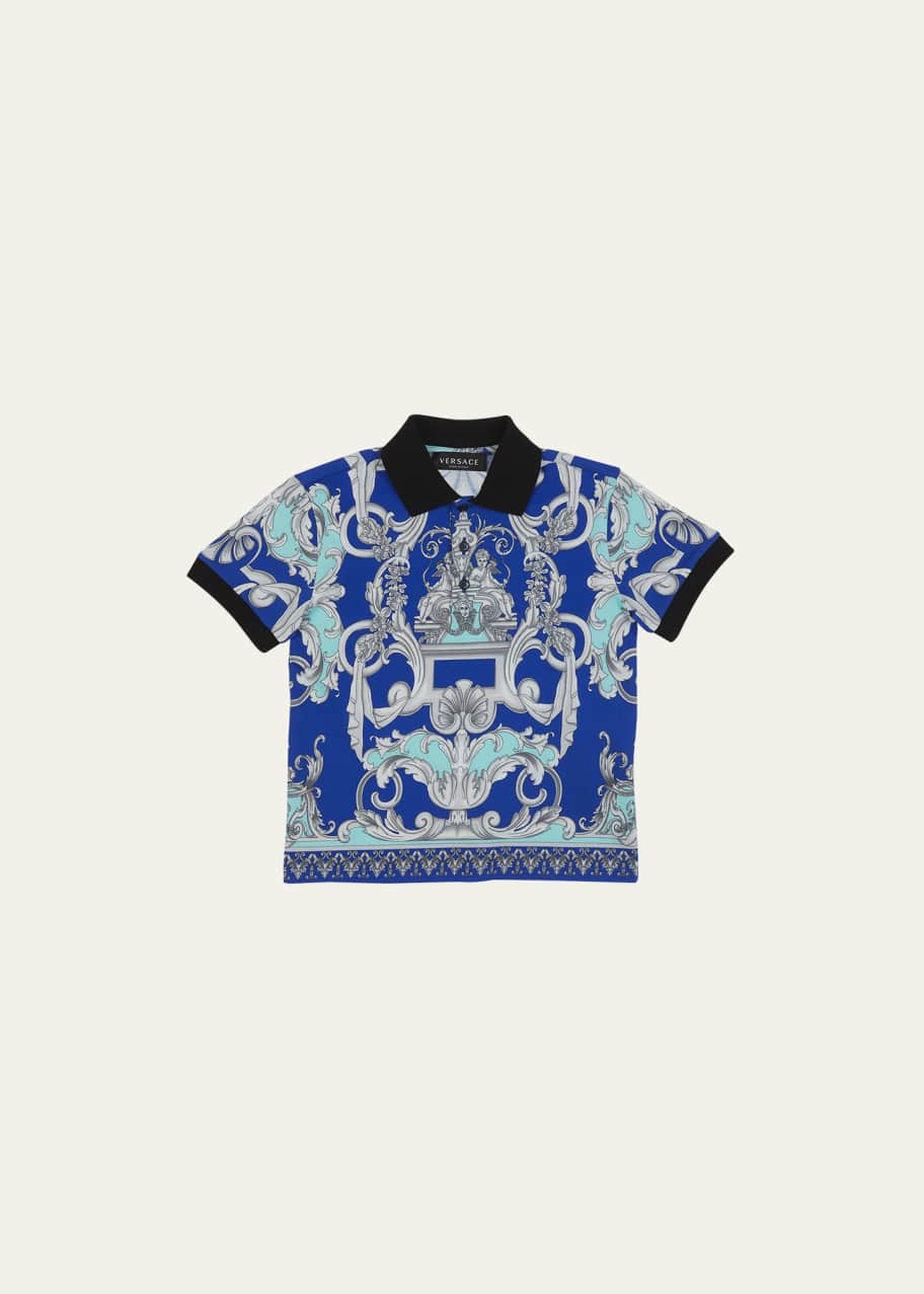 Versace baroque polo shirt store