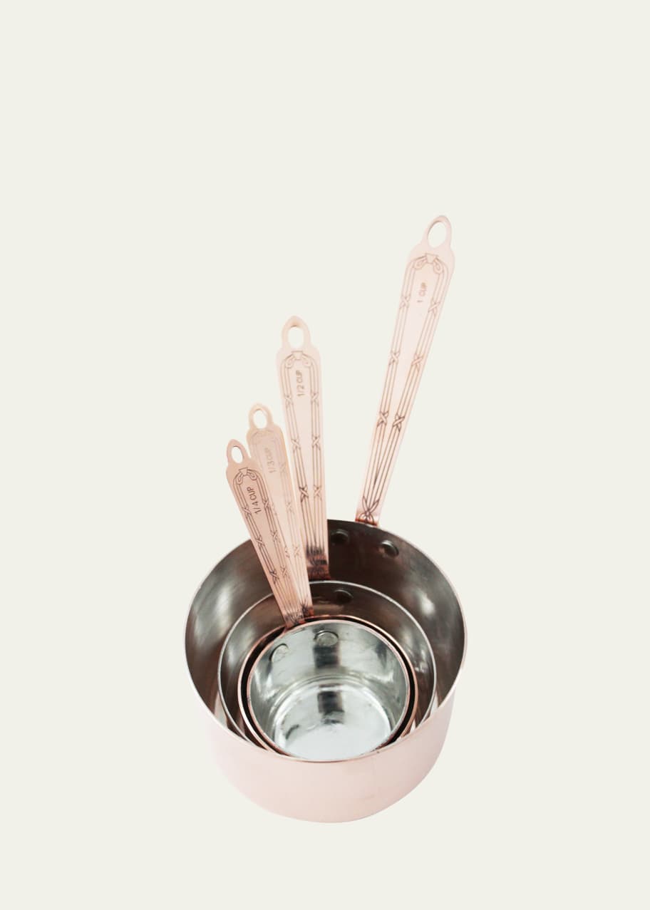Image 1 of 1: Vintaged-Inspired Copper Measuring Cup Set