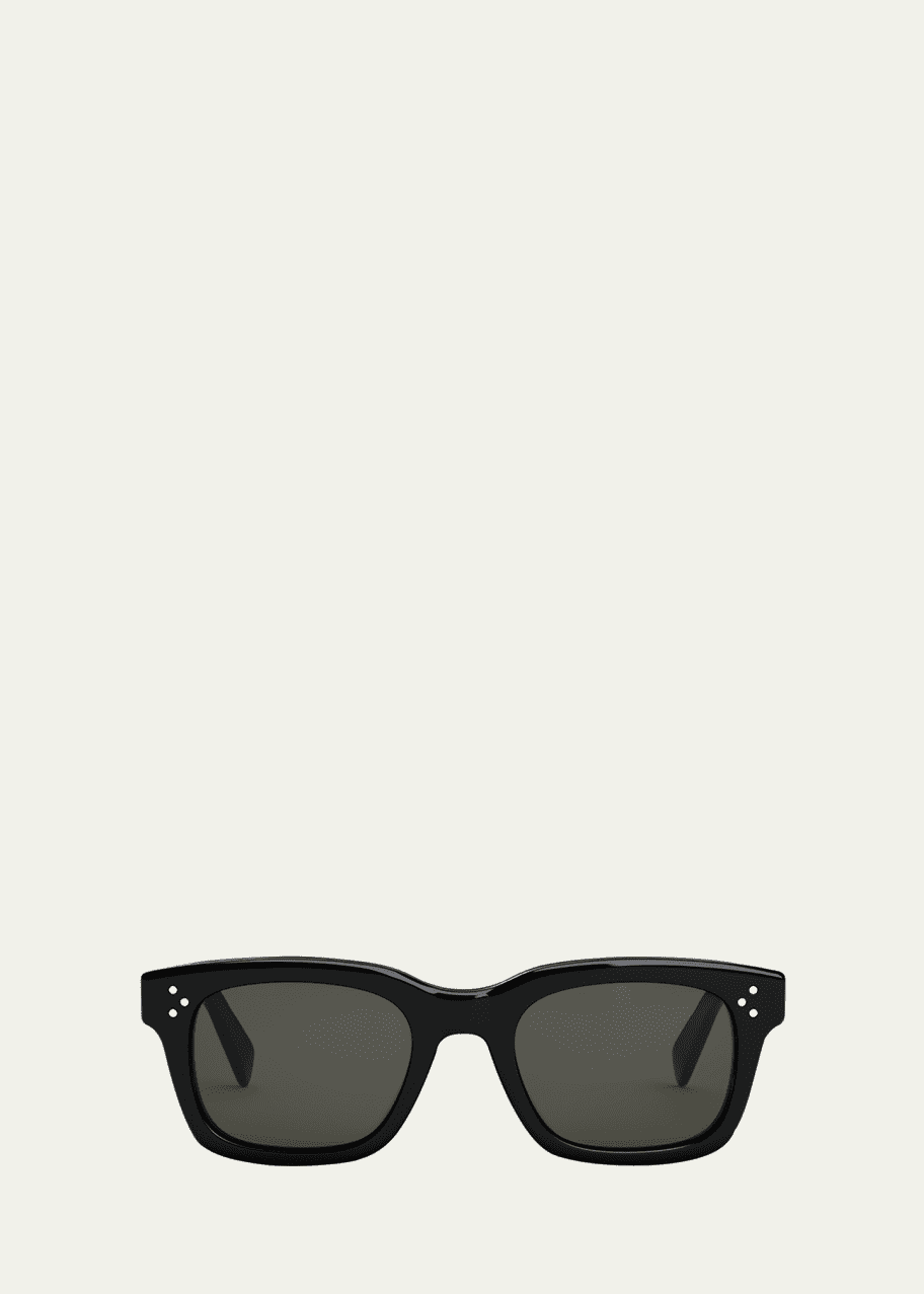 Celine Men s Havana Rectangle Logo Sunglasses Bergdorf Goodman