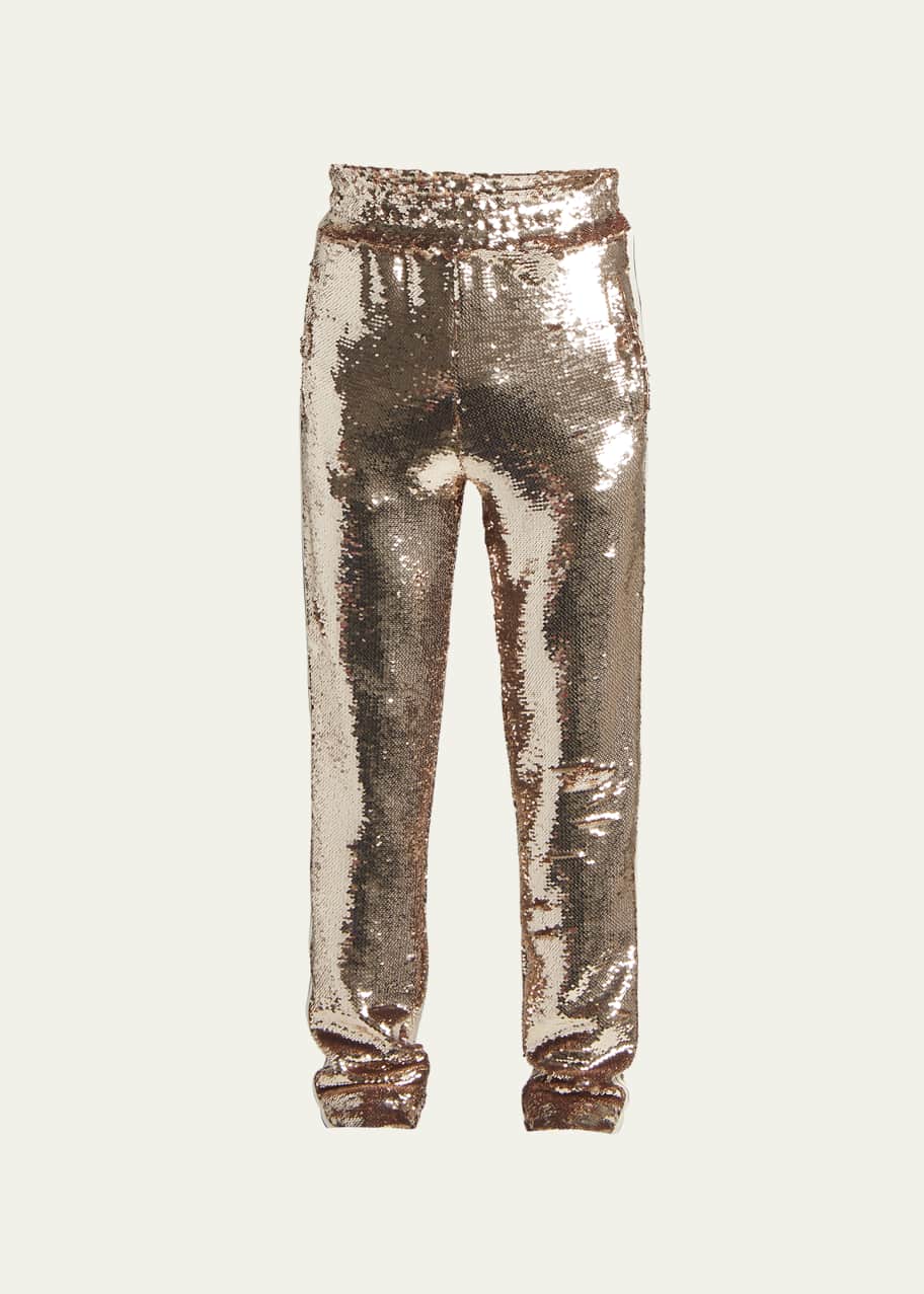 Sequin track pants online