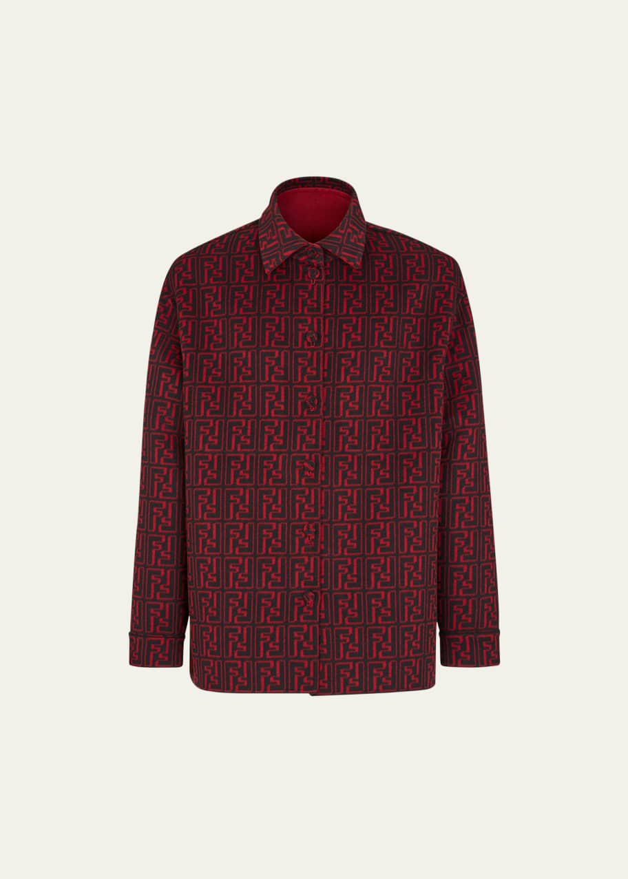 Fendi Men s Solid Fleece Short Coat Bergdorf Goodman