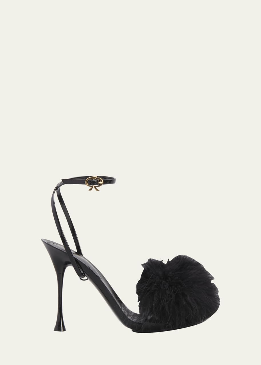 Gianvito rossi fur discount sandals