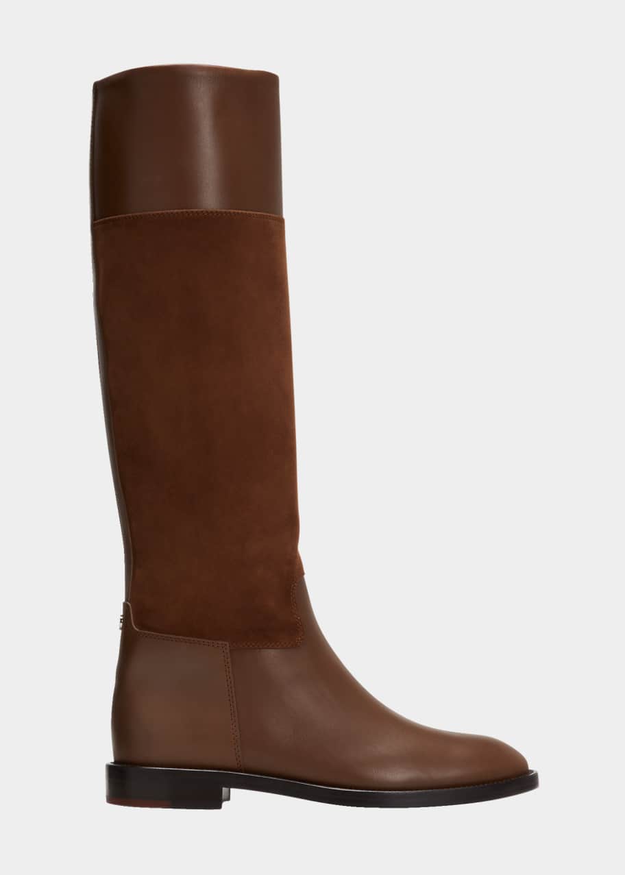 Purebred Mixed Leather Riding Boots