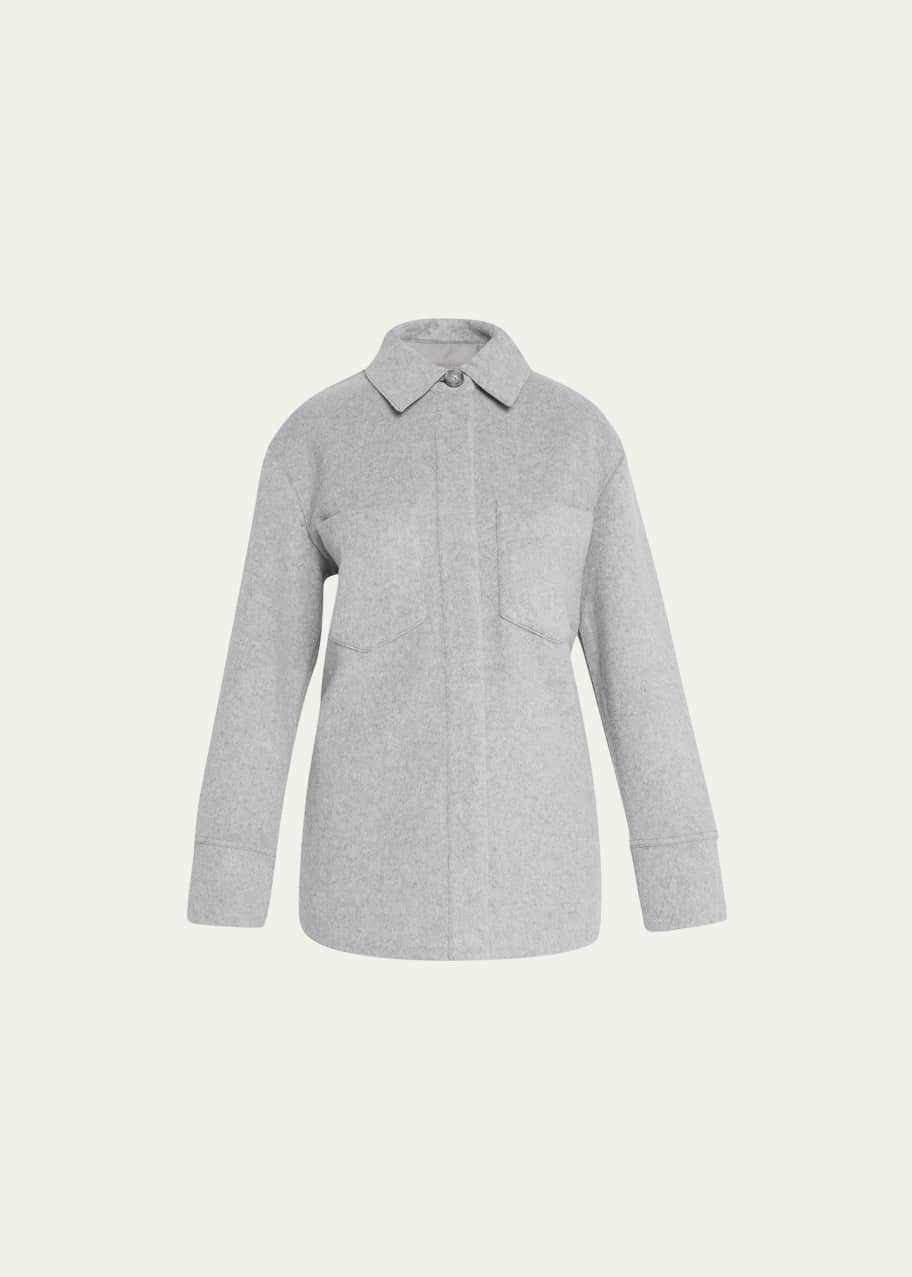 Vince WoolBlend Collared Shirt Jacket Bergdorf Goodman