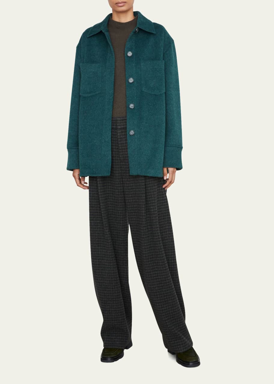 Vince WoolBlend Collared Shirt Jacket Bergdorf Goodman