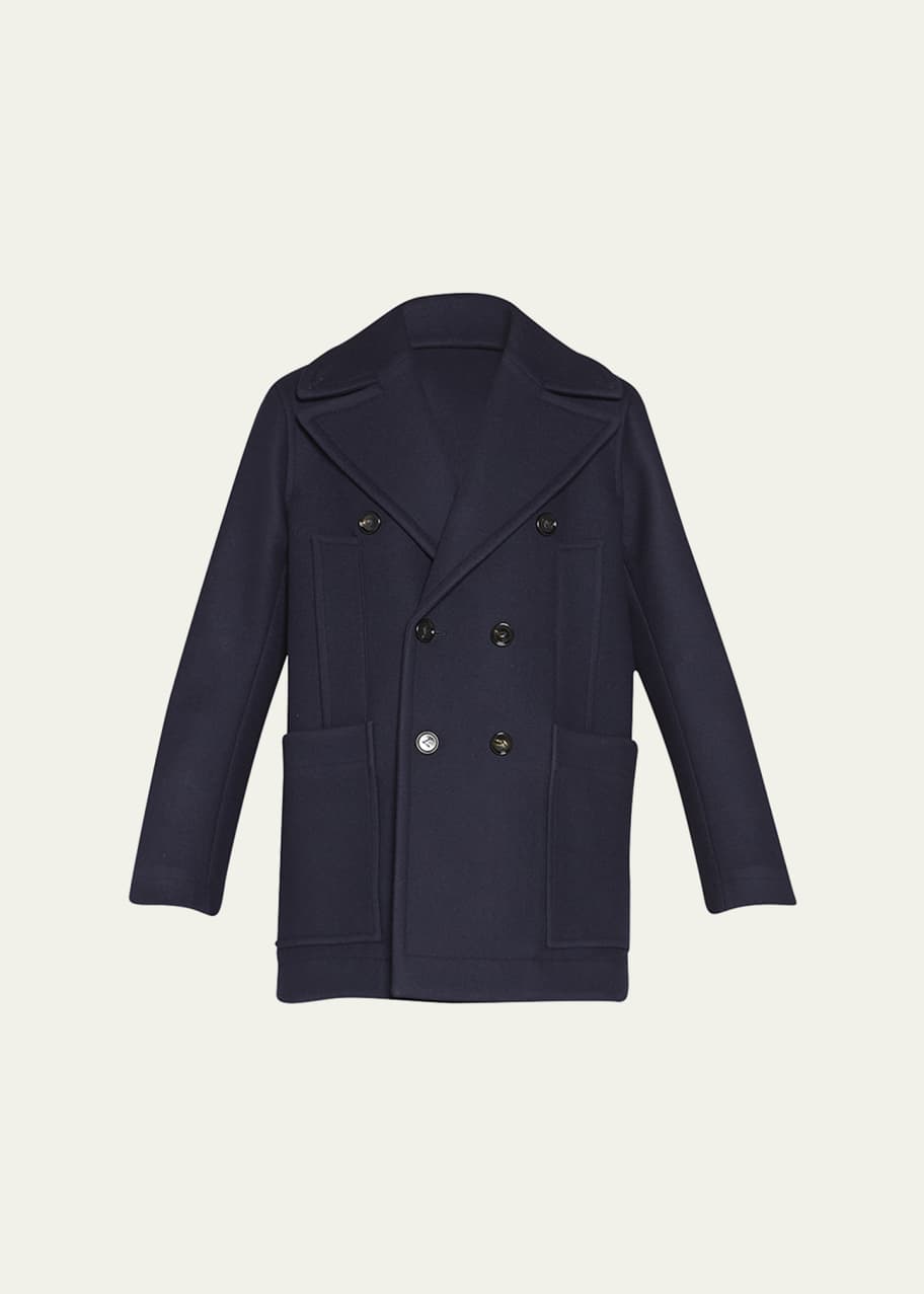 Image 1 of 1: Oversize Stretch Wool Coat