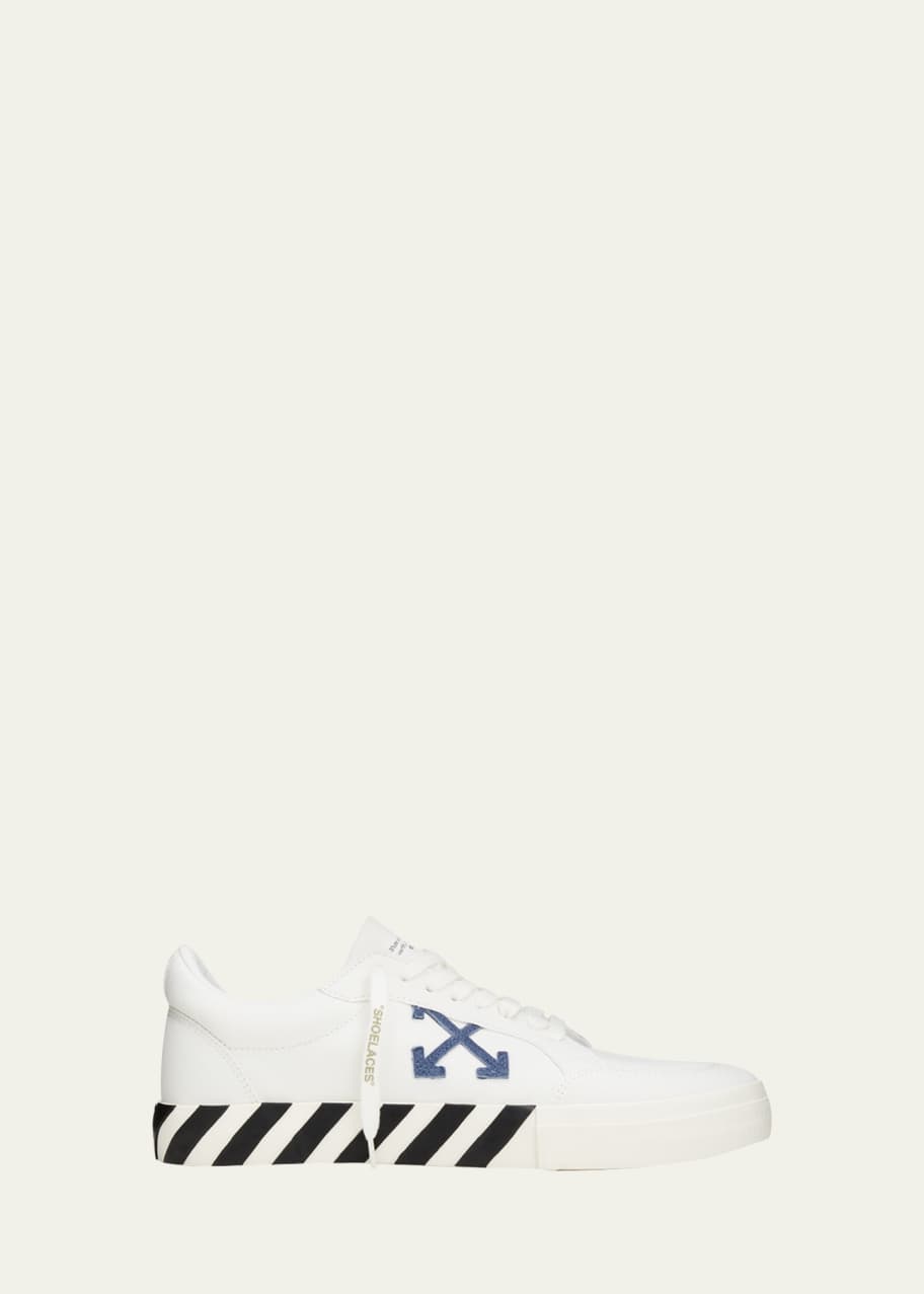 Off White Men s Low Vulcanized Canvas Low Top Sneakers Bergdorf Goodman