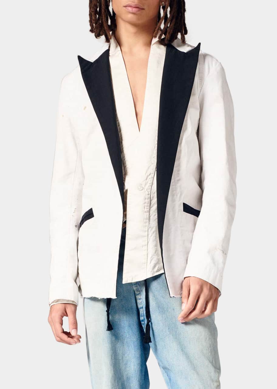 Greg Lauren Men's Patchwork Tuxedo Ollie Jacket - Bergdorf Goodman