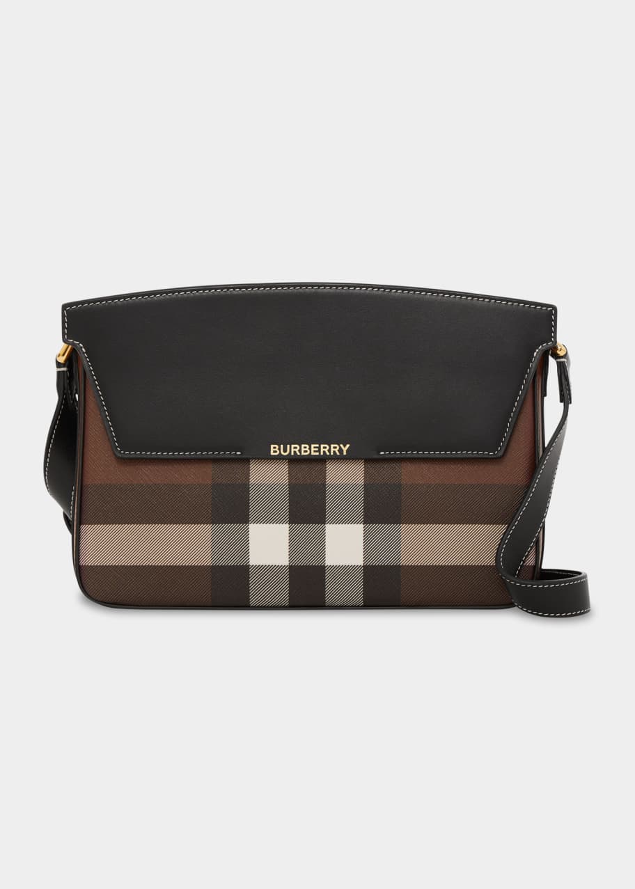 Burberry Catherine E-Check Shoulder Bag - Bergdorf Goodman