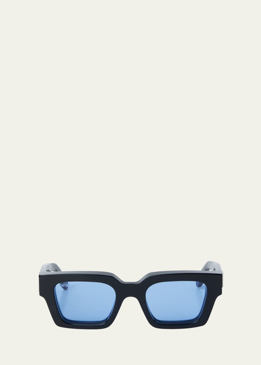 Off-White Men's Virgil Arrows-Logo Square Sunglasses - Bergdorf Goodman