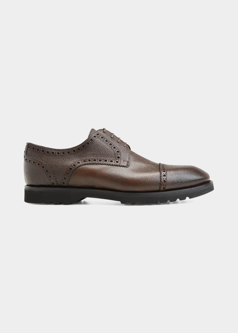 TOM FORD leather lace-up shoes - Brown