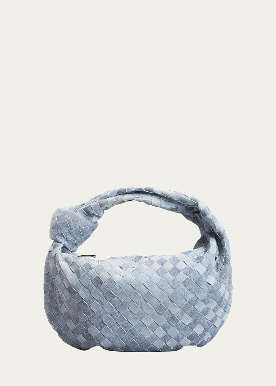 Bottega Veneta Teen Jodie Intrecciato Denim Shoulder Bag