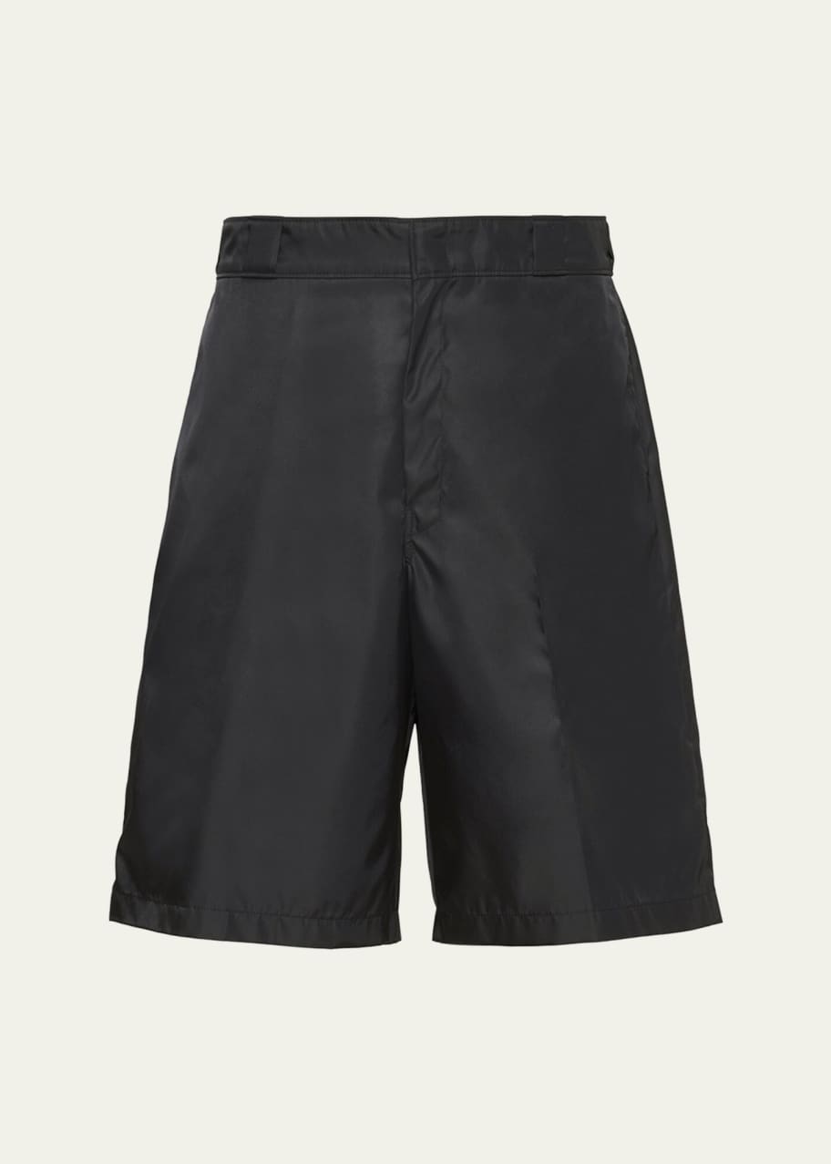 Prada Men's Re-Nylon Printed Bermuda Shorts - Bergdorf Goodman