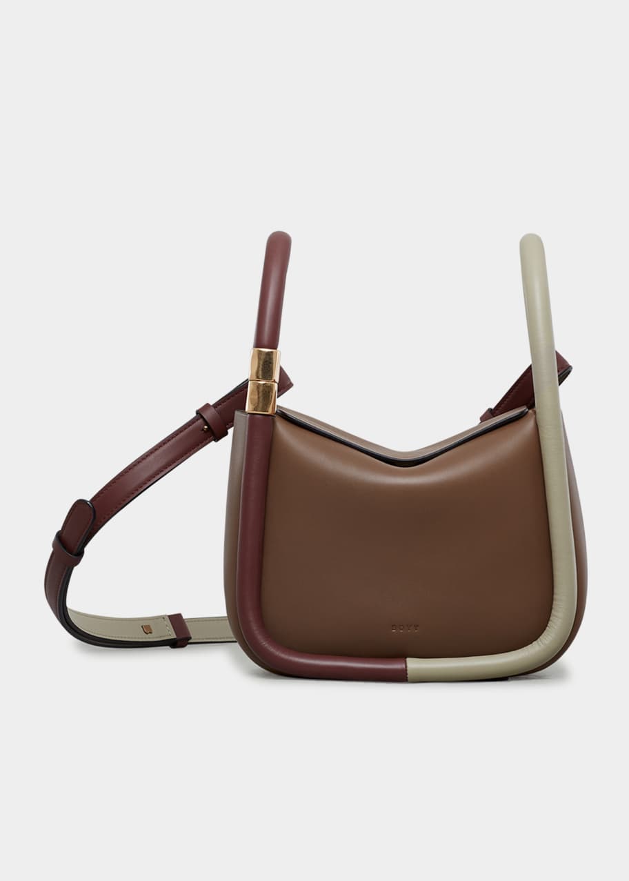 Boyy Wonton 25 Colorblocked Leather Shoulder Bag - Partridge