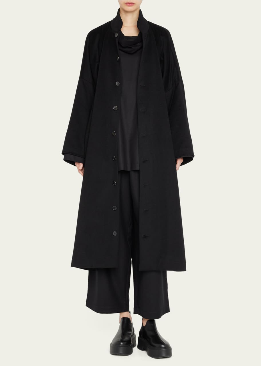 Eskandar Imperial Coat with Chinese Collar (Full Length) Bergdorf Goodman