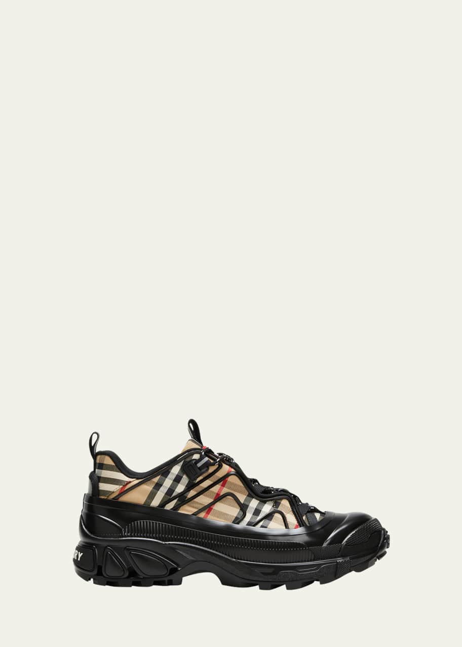 Burberry Men's Arthur Vintage Check Sneakers - Bergdorf Goodman
