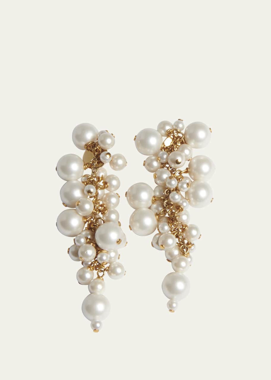 Jil sander shop pearl earrings