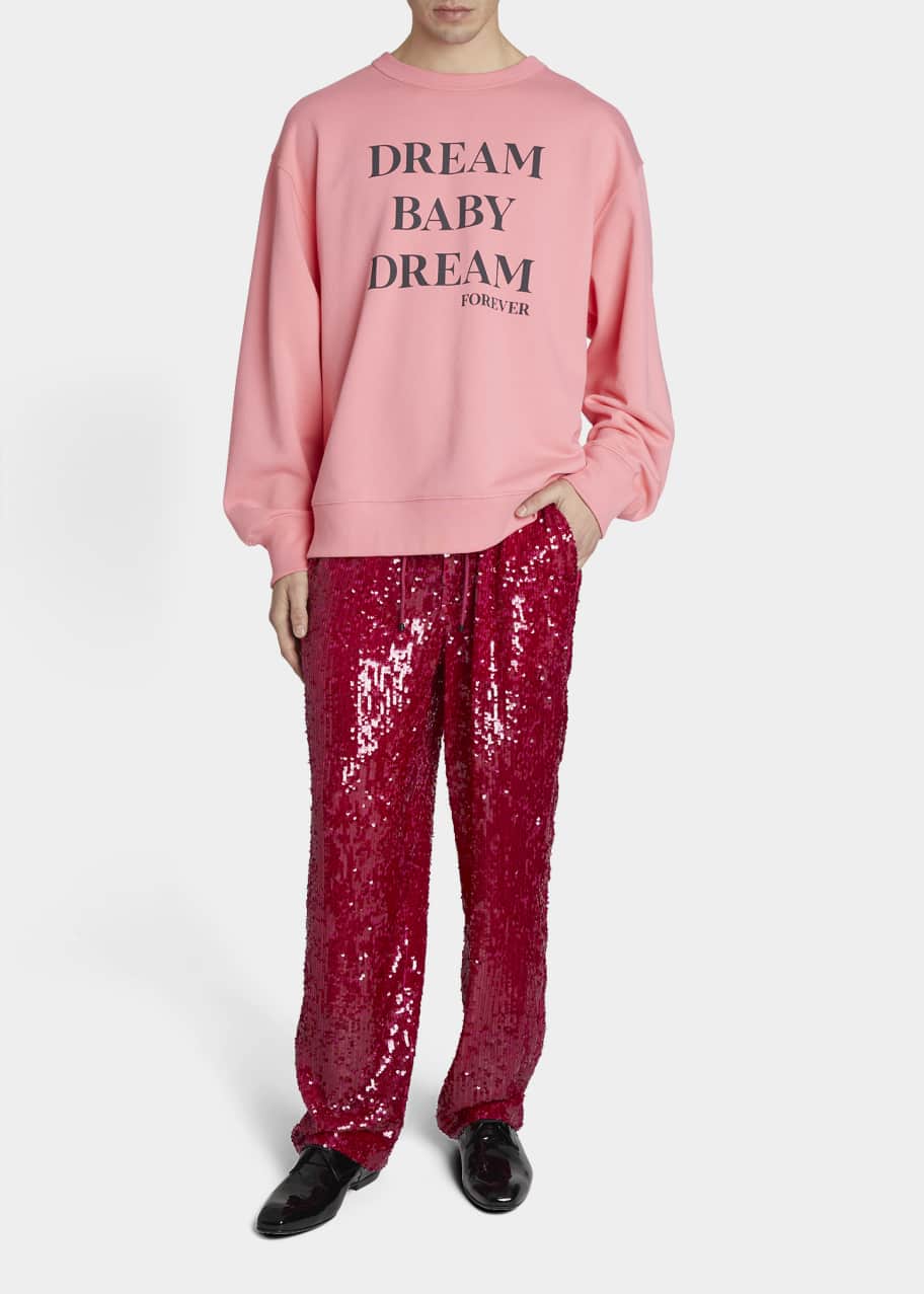 Dries Van Noten◆DREAM BABY DREAM スウェットシャツ Dries Van Noten Men's Dream Baby Dream Sweatshirt - Bergdorf