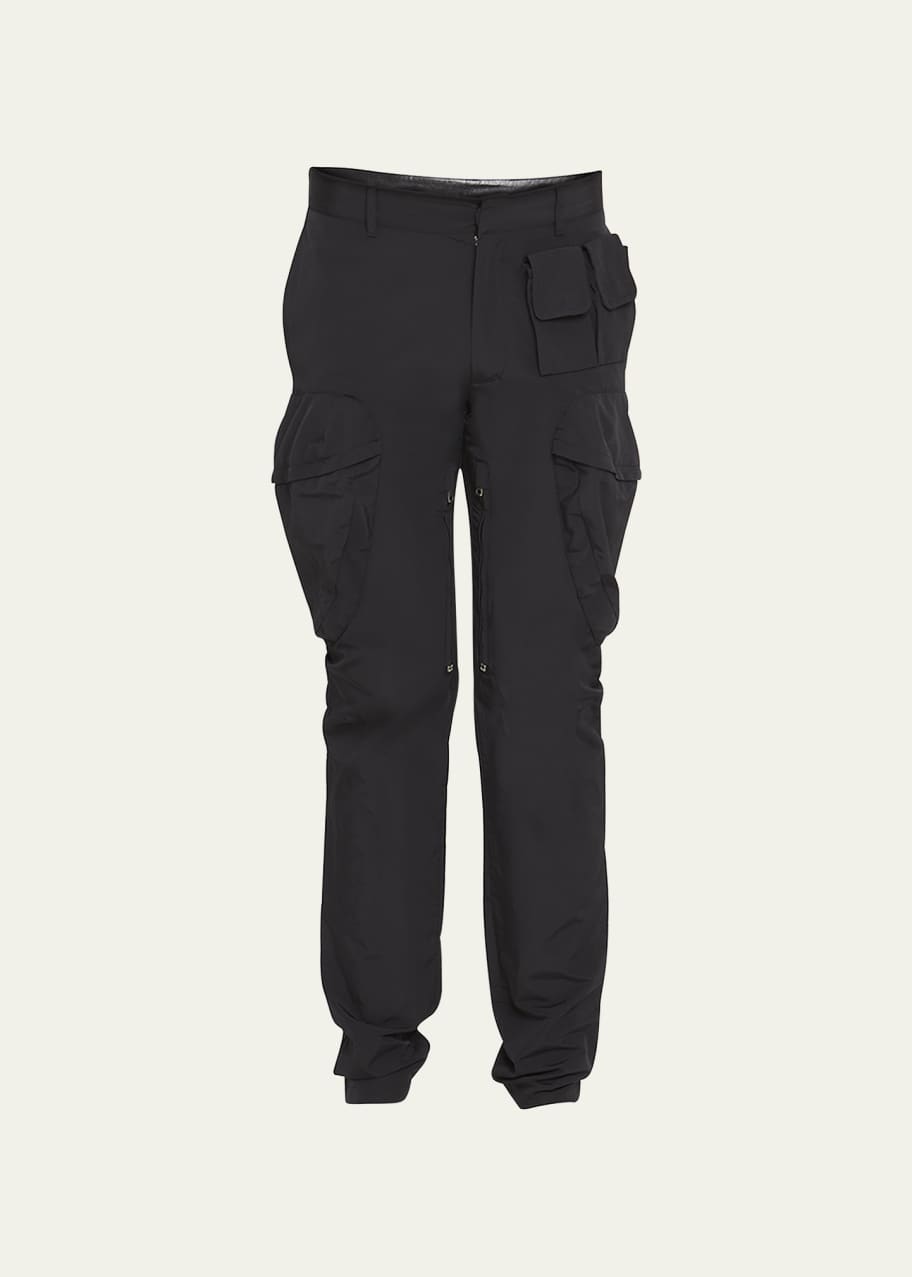 Multi Pockets Zipper Fly Belt Cargo Pants