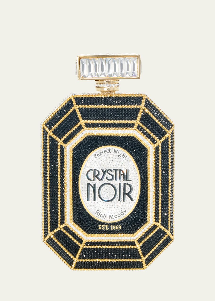 Judith Leiber Couture Perfume Bottle Crystal Noir Minaudiere