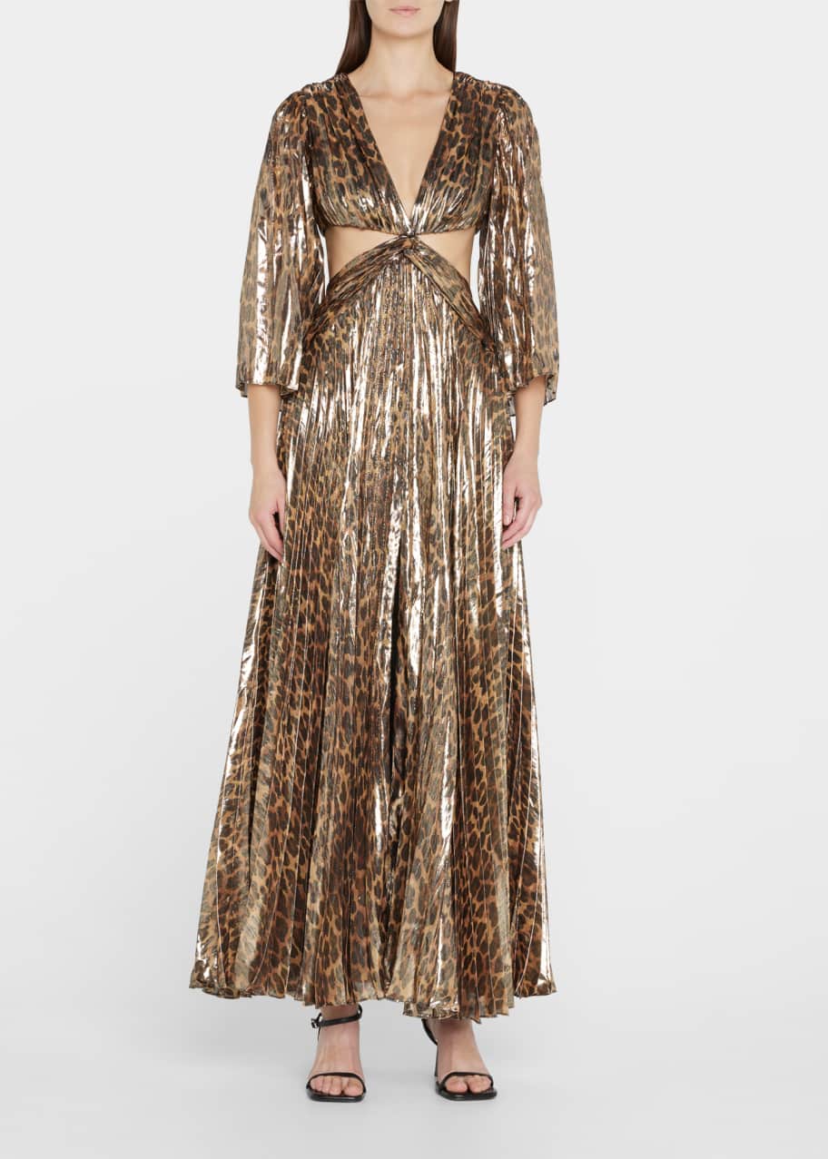 Alice and olivia leopard dress top