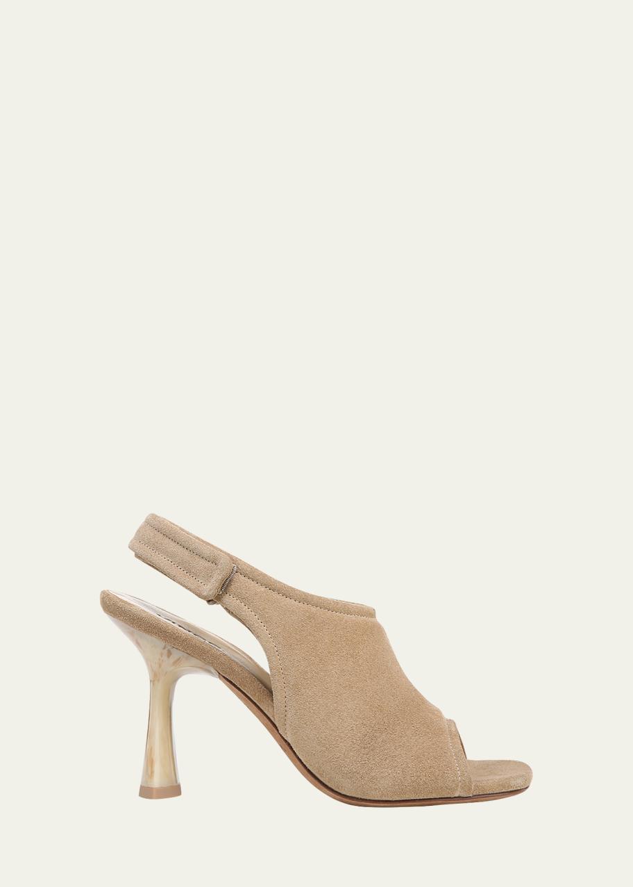 Vince Quest Suede Slingback Sandals - Bergdorf Goodman display picture 3