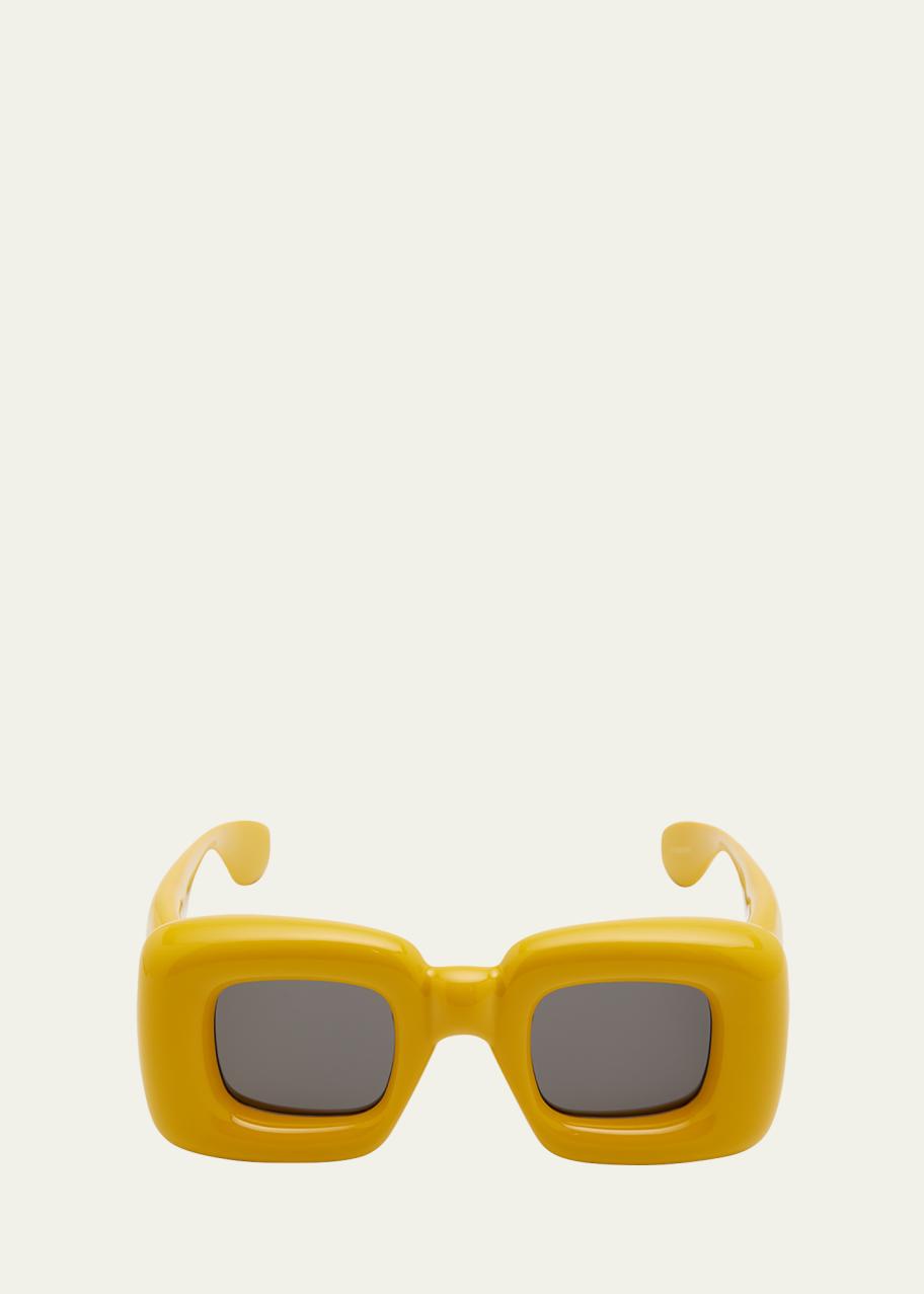 Loewe Inflated Square Injection Sunglasses Inflated square sunglasses in red - Loewe | Mytheresa main image 2