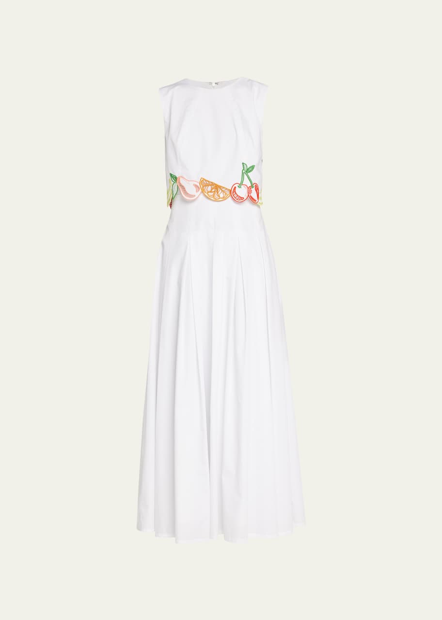 embroidered fruit dress Marci Fruit Embroidered Mini Dress main image 1