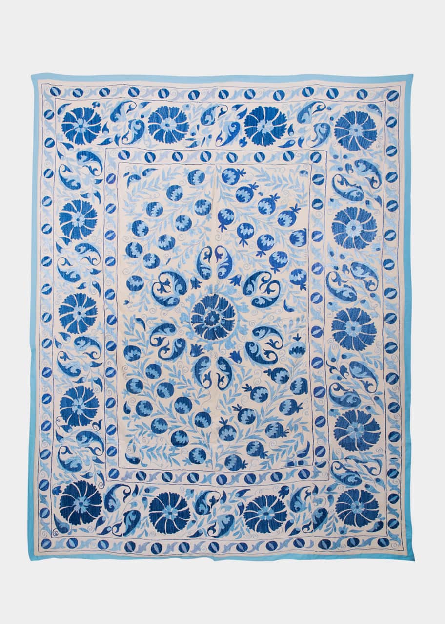 John Robshaw Suzani Cotton & Linen Blanket Bergdorf Goodman